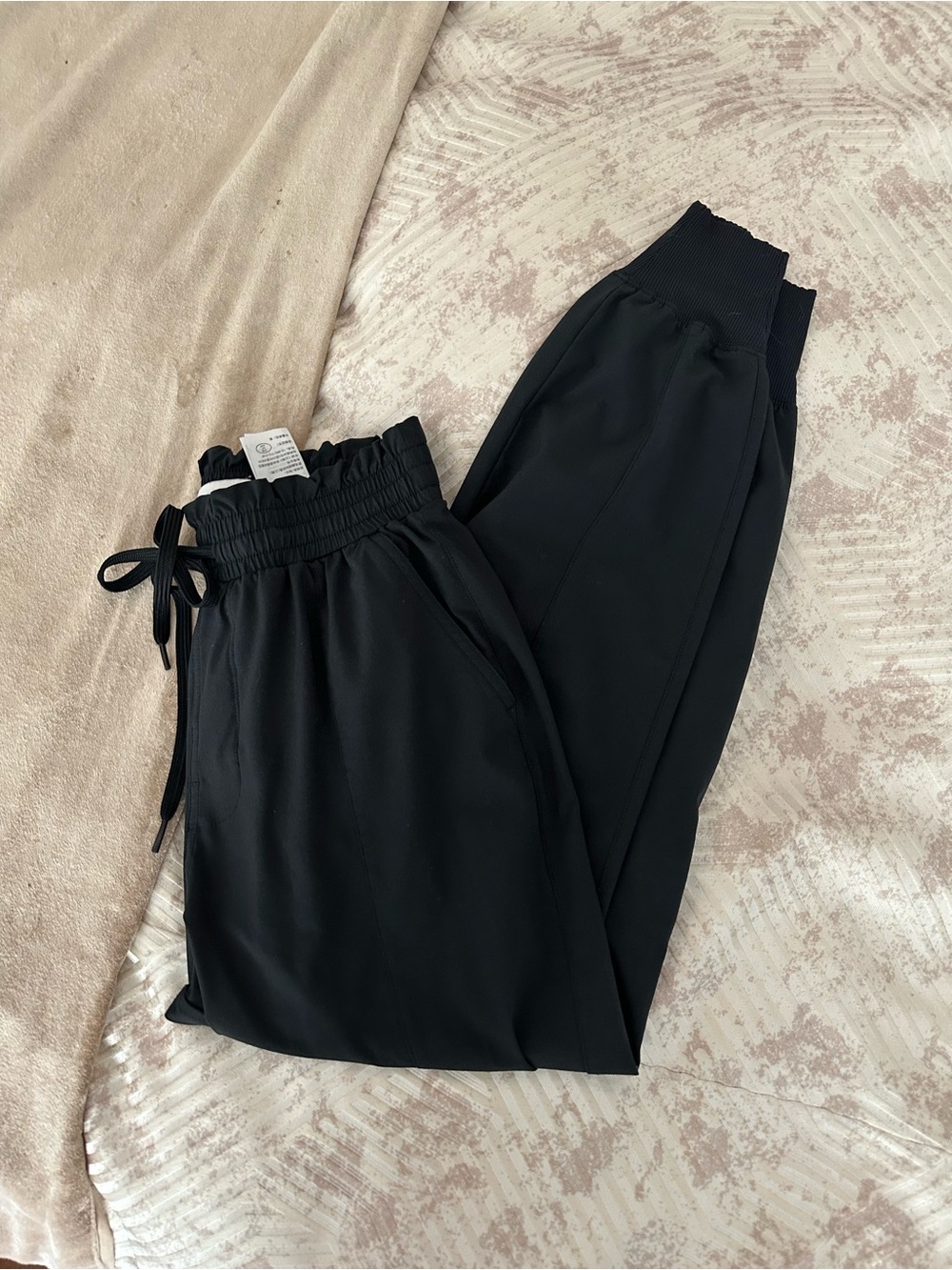 Abercrombie & Fitch Black Drawstring Jogger Pants